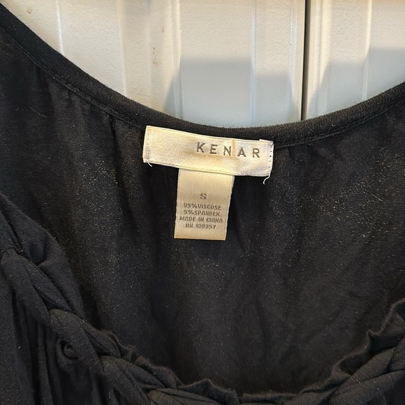 Kenner open shoulder/loose fitting shirt in size small. Blk - Picture 2 of 4